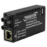 Lantronix M/E-ISW-FX02SM | Hardened Mini Fast Ethernetmedia Converter 10100basetxm/e-isw-fx-02(sm)