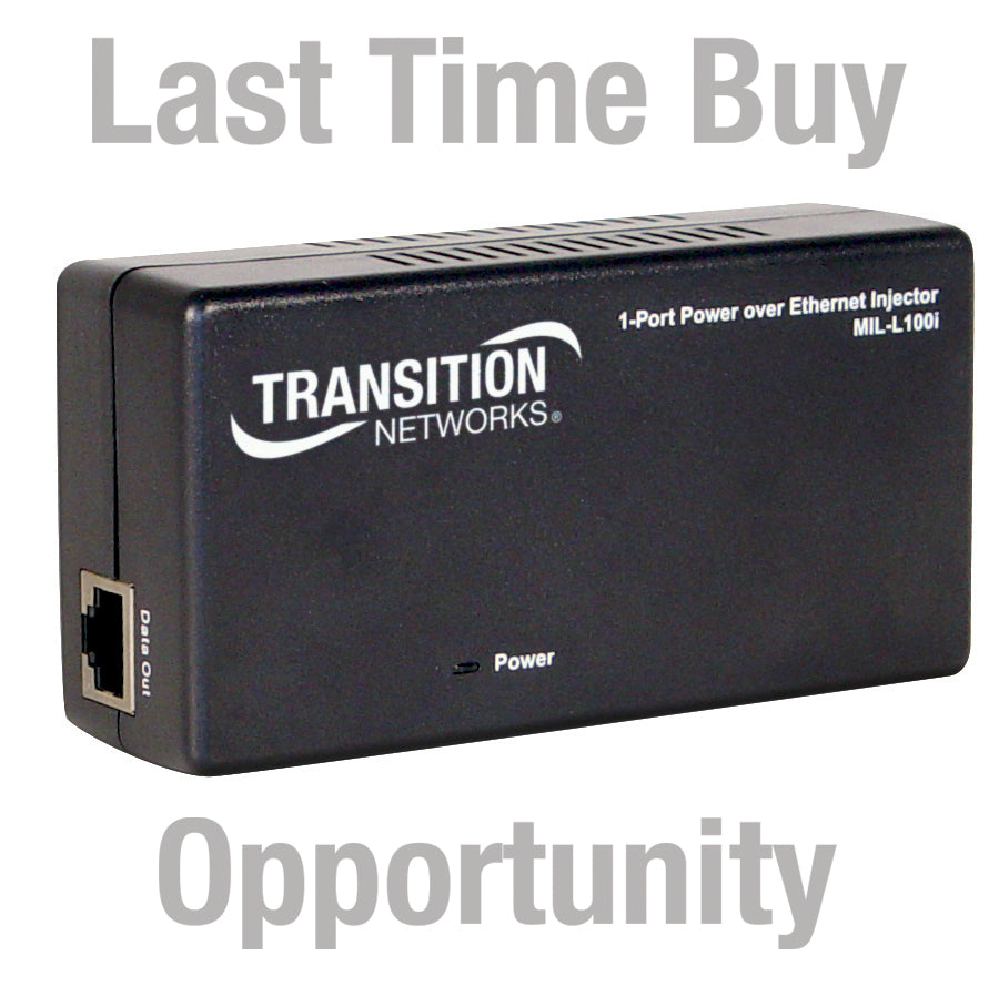 Lantronix MIL-L100I-NA | Empowered Ethernet 1-port Poe Injector