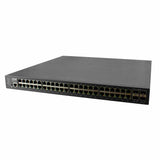 Lantronix SM48TAT4XARPUK | 48-port Gigabit Poe+ With (4) 1g/10g Sfp+, Single Ac P/s Modular