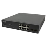 Lantronix SM8TAT2SA-EU | Smart Managed Poe+ Switch, 8-port Gigabit Poe+, 2-port 100/1000 Sfp