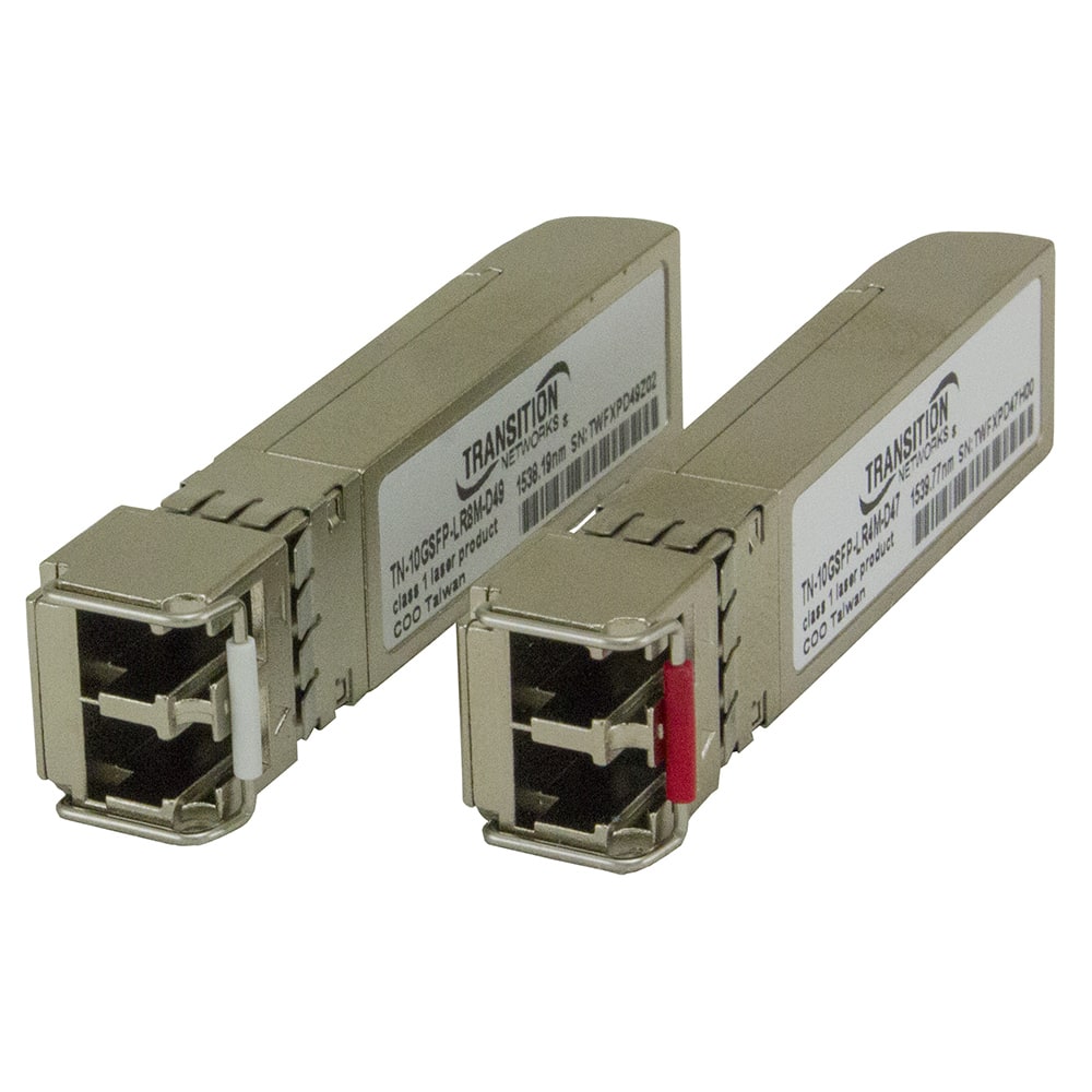 Lantronix TN10GSFPLR8MD58 | Dwdm Msa Compliant Multi-rate 1g/10gbase Sfp+ Modules. 10gbase-zr/1000base-zx, Sfp+ With Dmi Single Mode (lc) 1531.12nm 195.80thz [80 Km/49.7 Mi.] Link Budget: 22.0 Db