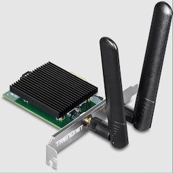 Trendnet TEW-907ECH | AX3000 Wireless Dual Band and Bluetooth 5.2 (Class 2) PCIe Adapter