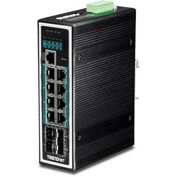 Trendnet TI-PG1284I | 12-Port Industrial Gigabit L2 Managed PoE+ DIN-Rail