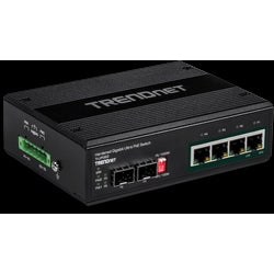 Trendnet TI-UPG62 | 6-port Hardened Industrial Gigabit Ultra PoE DIN-Rail Switch