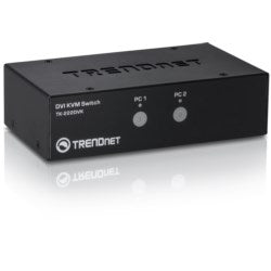 Trendnet TK-222DVK | KVM Switch Kit, 2-Port DVI, USB 2.0, 1080 Resolution, 3.5" Width x 1.8" Depth x 6.5" Height
