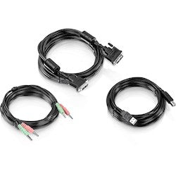 Trendnet TK-CD15 | 15 Feet DVI-I, USB, and Audio KVM Cable Kit
