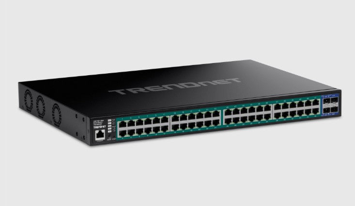 Trendnet TPE-3524SF | 52-Port Gigabit Web Smart 740W PoE+ Switch with 10G SFP+ Slots