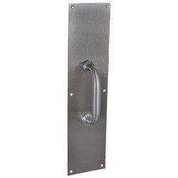 Trimco 1010-3 613 | Pull Plate, Heavy Duty, Cast Traditional, 4" Width x 16" Height, 5" Center to Center, Oil Rubbed Bronze