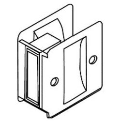 Trimco 1064 620 | Pocket Door Pull, 2-1/2" Length x 2-3/4" Width, Antique Pewter, For 1-3/8" and 1-3/4" Passage Door