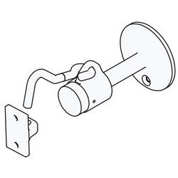 Trimco 1207 613 | Door Base Stop and Holder, Heavy Duty, Floor/Wall Mount, Oil Rubbed Bronze, Combo Pack