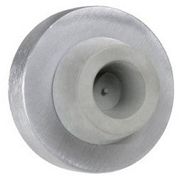 Trimco 1270CV 626 | Wall Bumper, Concave, 1" Projection, 1-3/8" Inner Diameter x 2-3/16" Outer Diameter, Anti-Vandal Rubber, Metal Encased, Satin Chrome Plated