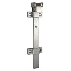 Trimco 3922L 626 | Surface Bolt, Heavy Duty, Locking, 8" Length x 2" Width, Solid Stainless Steel/Steel/Bronze/Brass, Satin Chrome Plated