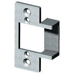 Trine Access Technology 234-10B | Door Electric Strike Faceplate, Dark Bronze, For Door Cylindrical Lockset, 3000 Series Electric Strike
