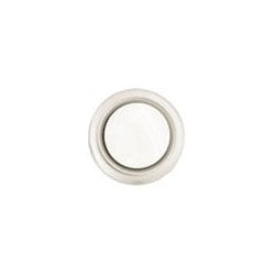 Trine Access Technology 45A | Pushbutton Rim 5/8" Diameter, Silver With Pearl Center, for 30 Volt AC/DC Electric Strike
