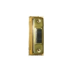 Trine Access Technology 71G | Pushbutton Aluminum Housing, Anodized Brass With Brass Bar, For 30 Volt AC/DC Electric Strike