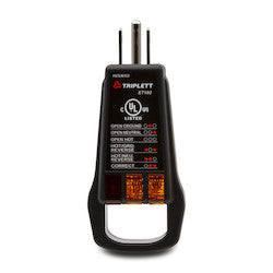 Triplett ET102 | Residential and Electrical Receptacle Tester with Pull Handle