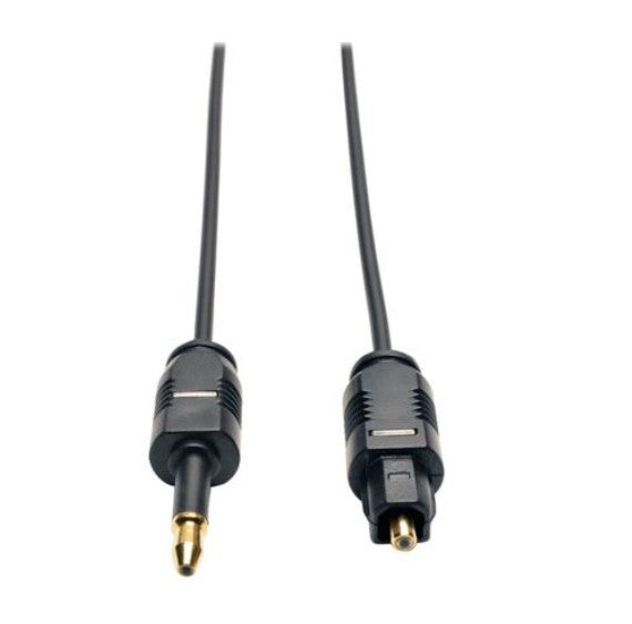 Tripp-Lite A104-02M | Ultra Thin Toslink to Mini Toslink Digital Optical SPDIF Audio Cable, 2M (6.56 ft.)