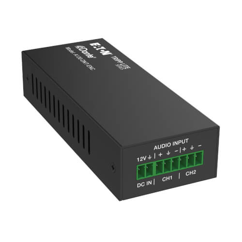Tripp-Lite A130-DNT-ENC | Series Dante 2-Channel Analog Audio Encoder with PoE, 100 meters (328 ft), PCM 2.0 44.1kHz/48kHz/96kHz up to 24 Bit, TAA