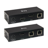 Tripp-Lite B127A-111-BDTDA | DisplayPort over Cat6 Extender Kit, Transmitter and Receiver with Repeater, 4K 60 Hz, 4:4:4, Power over Cable, 230 ft. (70 m), TAA