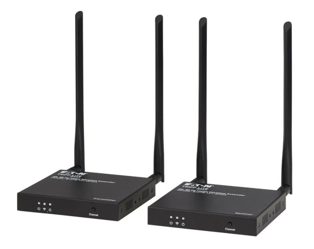 Tripp-Lite B127B-1A1-WHD3 | Wireless HDMI Extender Kit, 4K @ 30 Hz, SSID Channel Switching, IR Passback, Up to 164 ft (50 m)