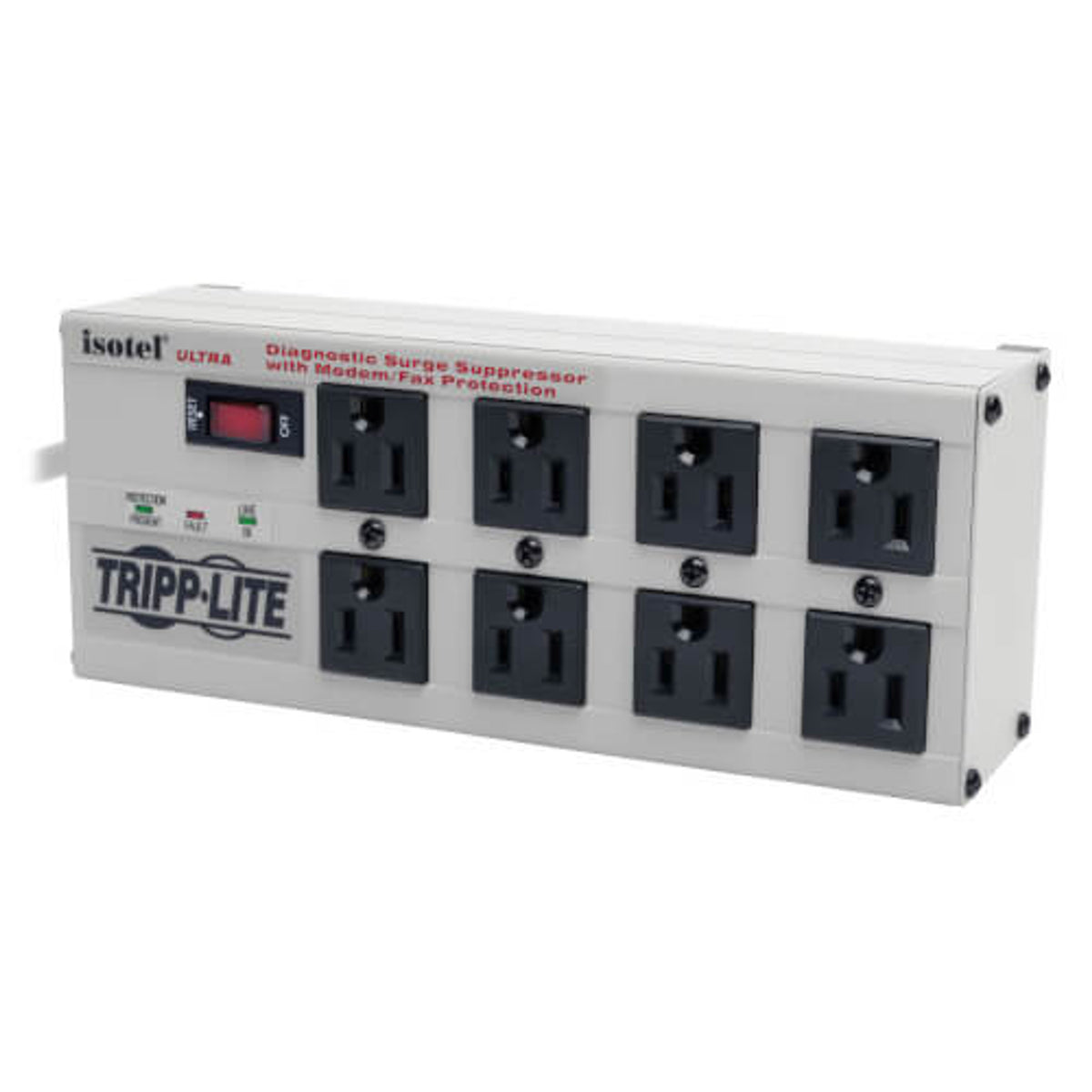 Tripp-Lite ISOTEL8 ULTRA - SURGE SUPPRESSR - 8-OUTLET SURGE SUPPRESSOR