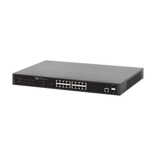 Tripp-Lite NGS16C2-1 | 16-Port Managed Gigabit Ethernet Switch - Layer 2, 1 Gbps, 2x GbE SFP Ports, 1U Rack/Desktop