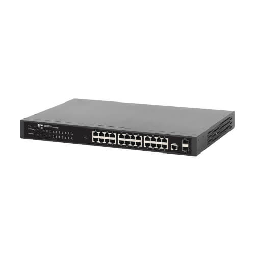 Tripp-Lite NGS24C2-1 | 24-Port Managed Gigabit Ethernet Switch - Layer 2, 1 Gbps, 2x GbE SFP Ports, 1U Rack/Desktop