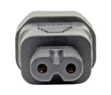 Tripp-Lite P016-000 | IEC C14 to IEC C7 Power Cord Adapter - 7A, 125V, Black