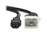 Tripp-Lite P032-E02 | PDU Power Cord, C13 to P-Lock Lite C20 - 15A, 100-250V, 14 AWG, 2 ft. (0.6 m), Black