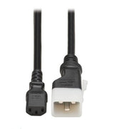 Tripp-Lite P032-E02 | PDU Power Cord, C13 to P-Lock Lite C20 - 15A, 100-250V, 14 AWG, 2 ft. (0.6 m), Black