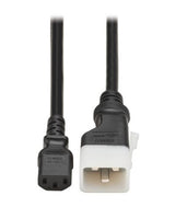 Tripp-Lite P032-E03 | PDU Power Cord, C13 to P-Lock Lite C20 - 15A, 100-250V, 14 AWG, 3 ft. (0.9 m), Black