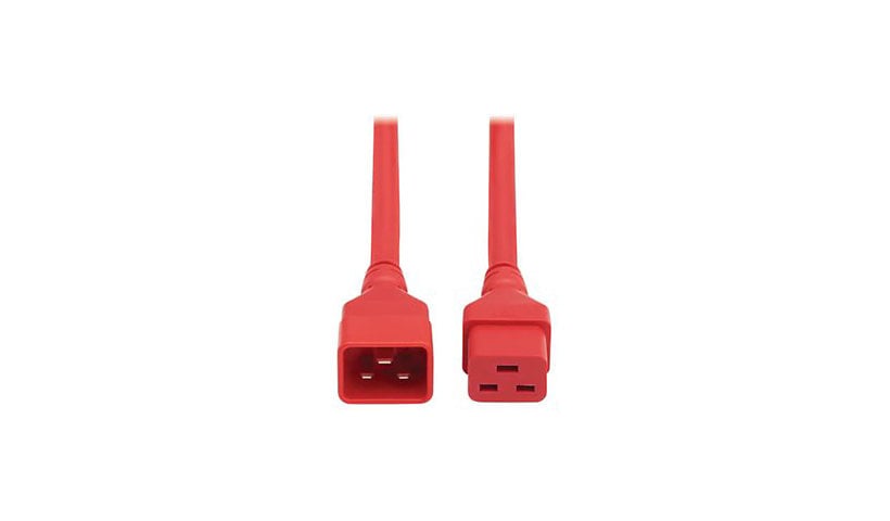 Tripp-Lite P036-006-ARD | Power Extension Cord, C20 to C19 - Heavy-Duty, 20A, 250V, 12 AWG, 6 ft. (1.8 m), Red