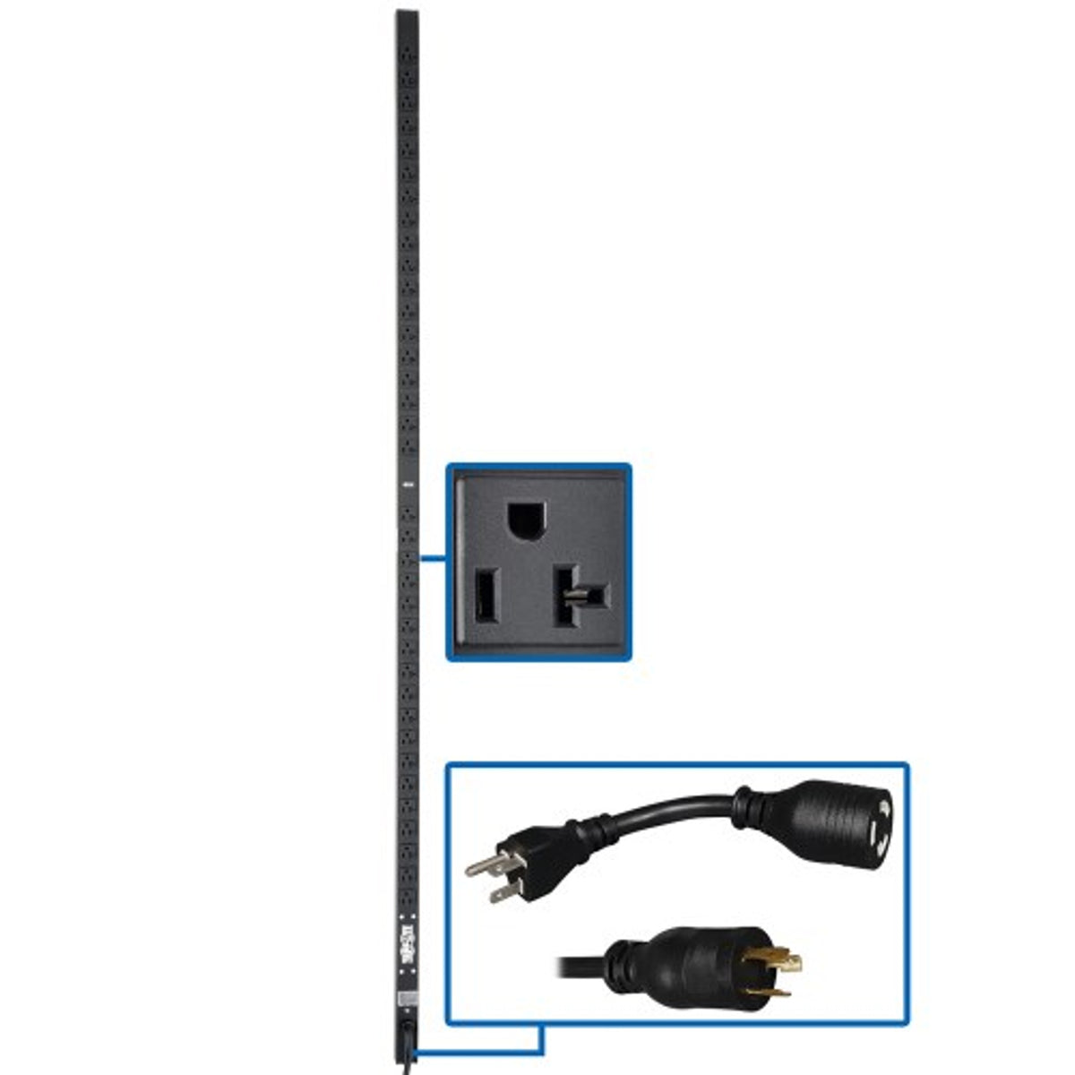 Tripp Lite PDUV20-72 | Basic Pdu, 36X5-15/20R, 100-127V, 20A, 1P, Vertical, Black