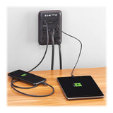Tripp-Lite SK60CB | 6-Outlet Surge Protector - 5-15R Outlets, USB-C and USB-A Ports, 5-15P Direct Plug-In, 1080 Joules, Black