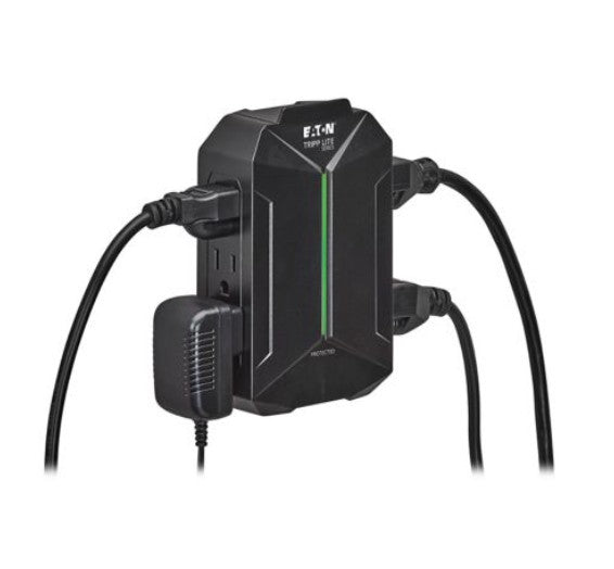 Tripp-Lite SK62SL | 6-Outlet Surge Protector - 5-15R Outlets, 5-15P Direct Plug-In, 490 Joules, Black