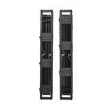 Tripp-Lite SRCABLEVRT6HD | High-Capacity Vertical Cable Manager Deep Double Finger Duct with Cover, Single Sided, 6 in. Wide, Black, 7 ft. (2.2 m)