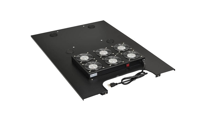 Tripp-Lite SRFANROOFDPWD | Roof-Mounted Fan Panel for Deep and Wide Rack Enclosure Cabinets 6 120V Fans