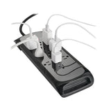 Tripp-Lite TLP128DB | 12-Outlet Surge Protector - 5-15R Outlets, 2100 Joules, 8 ft. (2.4 m) Braided Cord, Black