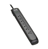 Tripp-Lite TLP76B | 7-Outlet Surge Protector - 5-15R Outlets, 1500 Joules, 6 ft. (1.8 m) Cord, Black
