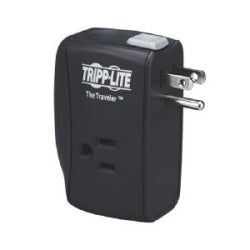Tripp-Lite TRAVELER | Protect It 2-Outlet Portable Surge Protector, Direct Plug-In, 1050 Joules, Fax/Modem Protection