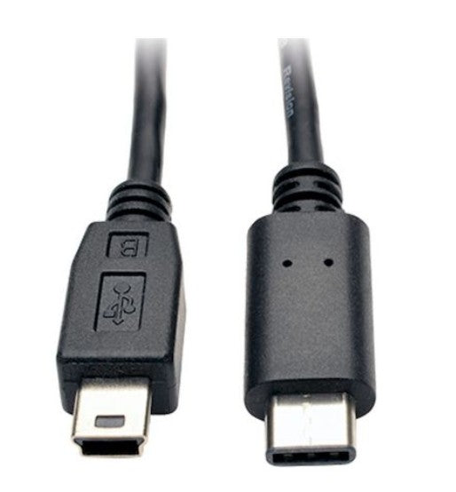 Tripp-Lite U040-006-MINI | USB 5-Pin Mini-B to USB-C Cable - USB 2.0, (M/M), 6 ft. (1.83 m)