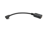 Tripp-Lite U052-06N-RA | Micro USB to USB OTG Host Adapter Cable, Right-Angle 5-Pin USB Micro-B to A (M/F), 6-in. (15.24 cm)