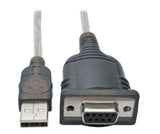 Tripp-Lite U209-18N-NULL | USB to Null Modem Serial FTDI Adapter Cable with COM Retention (USB-A to DB9 M/F), 18-in. (45.72 cm)