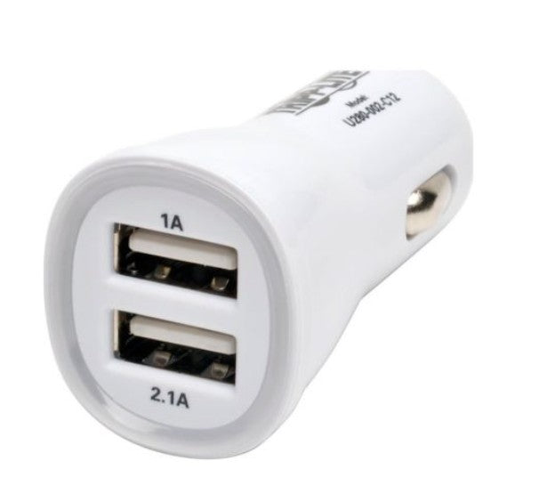 Tripp-Lite U280-002-C12 | Dual-Port USB Tablet / Phone Car Charger, 5V 3.1A / 15.5W