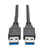Tripp-Lite U320-006-BK | USB 3.0 SuperSpeed A/A Cable (M/M), Black, 6 ft. (1.83 m)