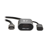 Tripp-Lite U330-05M-C2C-C | USB 3.2 Gen 1 Active Extension Cable with USB-C Charging - USB-C to USB-C (M/F), 5 Gbps, Data Only, 5 m (16.4 ft.)