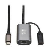 Tripp-Lite U330-05M-C2C-C | USB 3.2 Gen 1 Active Extension Cable with USB-C Charging - USB-C to USB-C (M/F), 5 Gbps, Data Only, 5 m (16.4 ft.)
