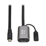 Tripp-Lite U330-10M-C2C-C | USB 3.2 Gen 1 Active Extension Cable with USB-C Charging - USB-C to USB-C (M/F), 5 Gbps, Data Only, 10 m (32.8 ft.)