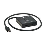 Tripp-Lite U415-002-BDS |  Bi-Directional USB-C Switch - 8K 60 Hz Video, HDCP Passthrough, USB 3.2 Gen 2, 100W PD Charging, Black