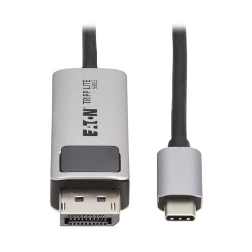 Tripp-Lite U444-003-DP8K6 | USB-C to DisplayPort Active Adapter Cable (M/M) - 8K 60 Hz, 4K 144 Hz, HDR, 4:4:4, HDCP 2.3, Black, 3 ft. (0.9 m)
